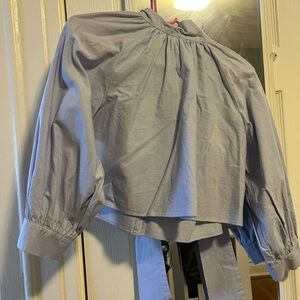 Blue Casual Top Size Small Zara